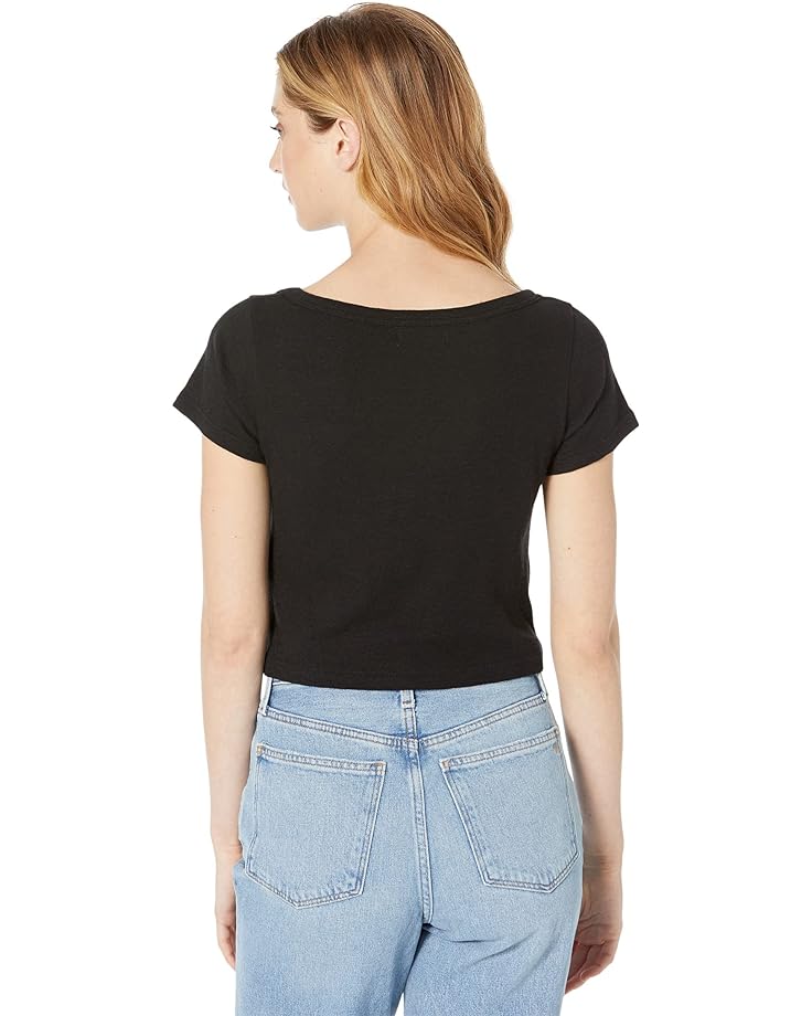 

Футболка Madewell Westville Crop Tee, реальный черный