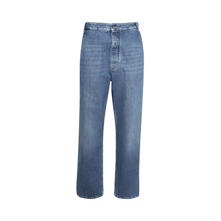 

Джинсы Bottega Veneta Rigid Denim Jeans, Mid Blue