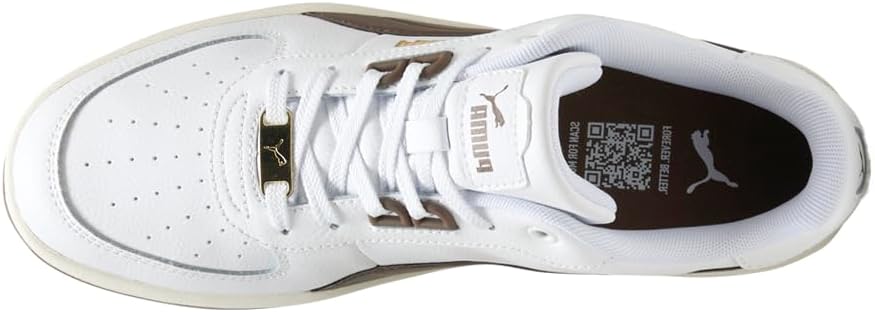 Мужские кроссовки PUMA Caven 2.0 Lux на шнуровке - Белые — фото 4