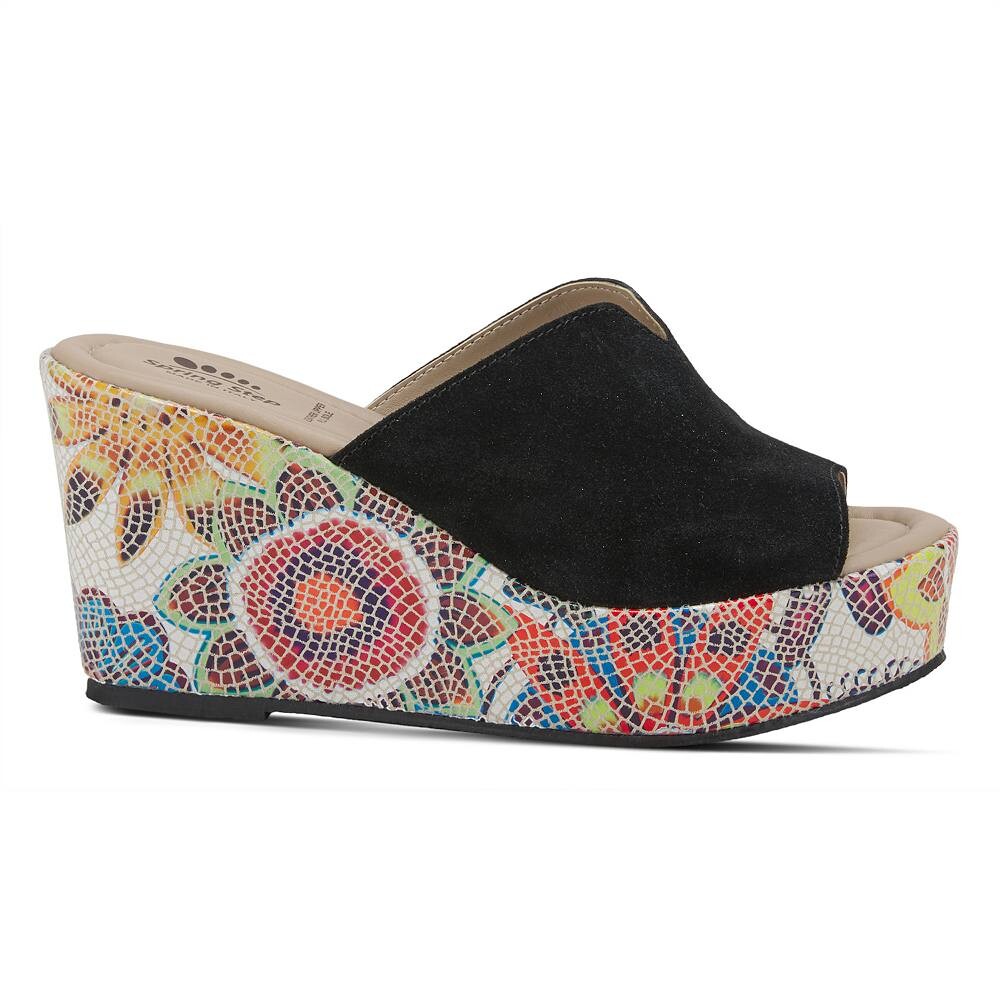 Женские замшевые шлепанцы Spring Step Laylani, цвет Blue Suede