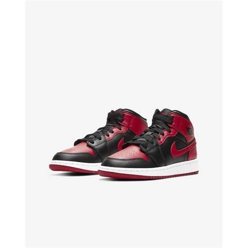 Детские баскетбольные кроссовки Nike Jordan 1 Mid Banned 2020 GS — фото 3