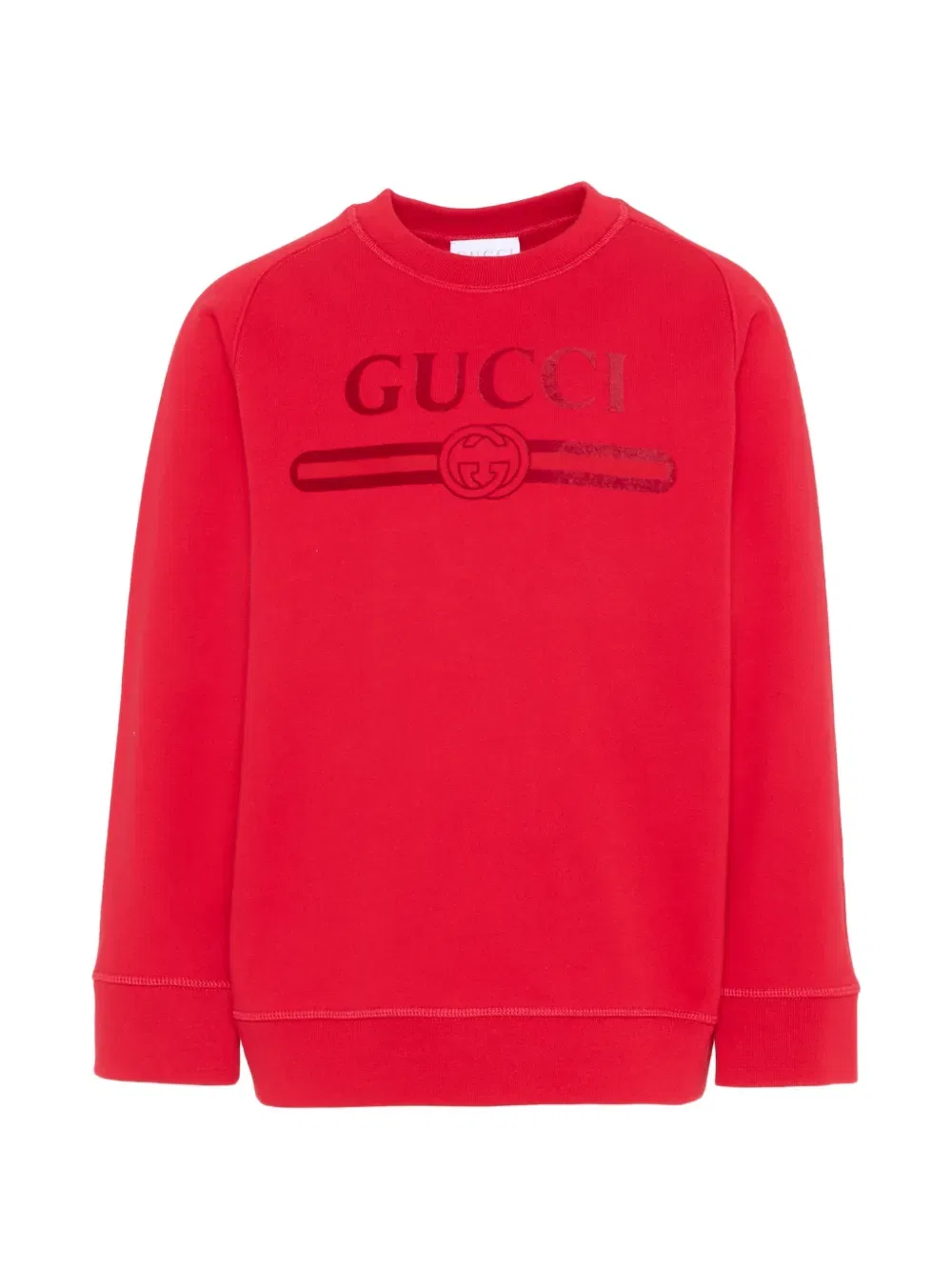 Хлопковая толстовка Gucci Kids, красный