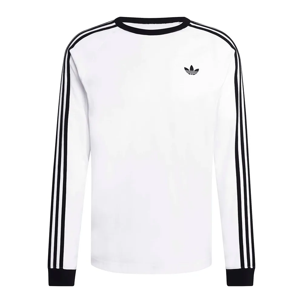 Футболка с длинным рукавом adidas Originals с тремя полосками, белый — фото 3