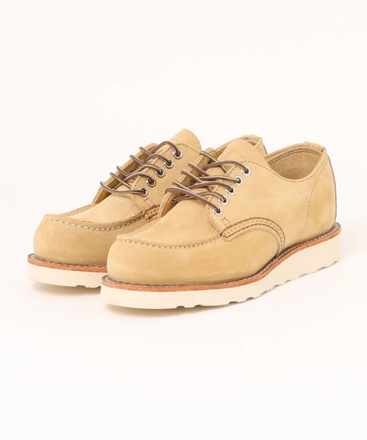 Полуботинки Classic Moc Oxford бренда Red Wing из кожи Hawthorne Abilene, цвет бежевый