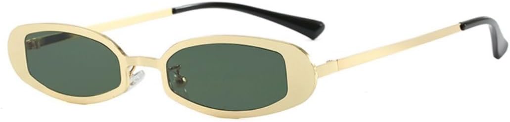 

Солнцезащитные очки в стиле металл-панк, маленькая оправа, овальная форма, для женщин и мужчин, винтажные, роскошные, с защитой от УФ-излучения UV400 TOIPASTN, 9602-c5