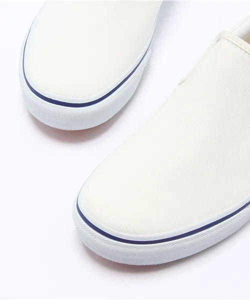 Унисекс слипоны VANS SLIP ON из канваса NATURAL — фото 2