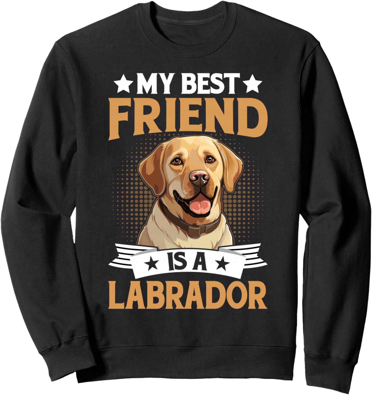 

Толстовка Мой лучший друг - лабрадор Labrador Retriever Dog Gifts For Dog Lovers, черный