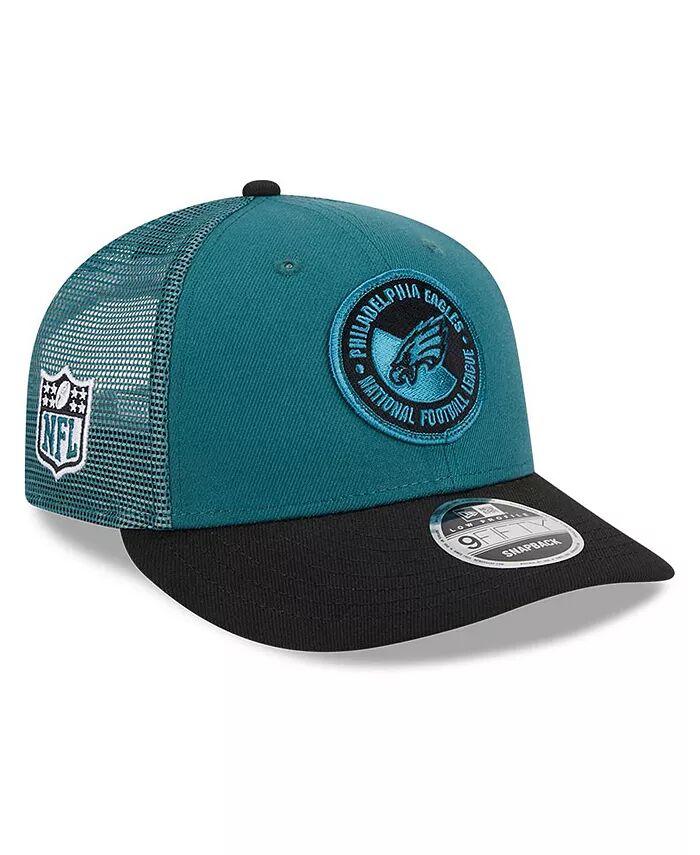 

Мужская темно-зеленая, черная бейсболка Philadelphia Eagles 2023 Sideline Low Profile 9FIFTY Snapback New Era