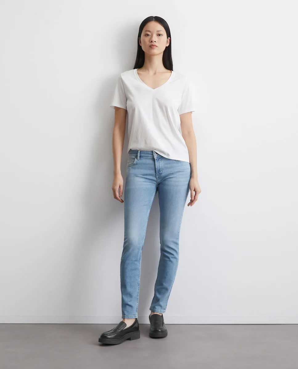 

Женские джинсы модели Alby slim из эластичного органического хлопка MARC O'POLO, светло-голубой