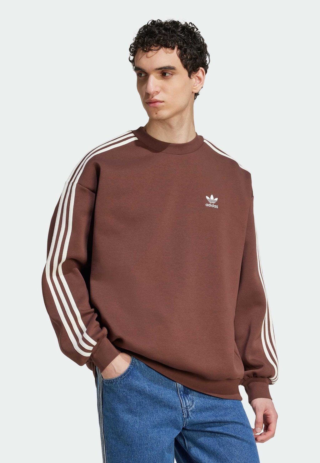 

Толстовка OVERSIZE CREW UNISEX Adidas Originals, кремовый