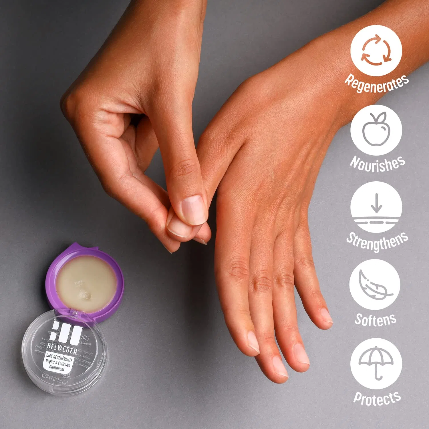 Восстанавливающий воск для ногтей и кутикулы BELWEDER с пантенолом Belweder, Nail Wax — фото 4