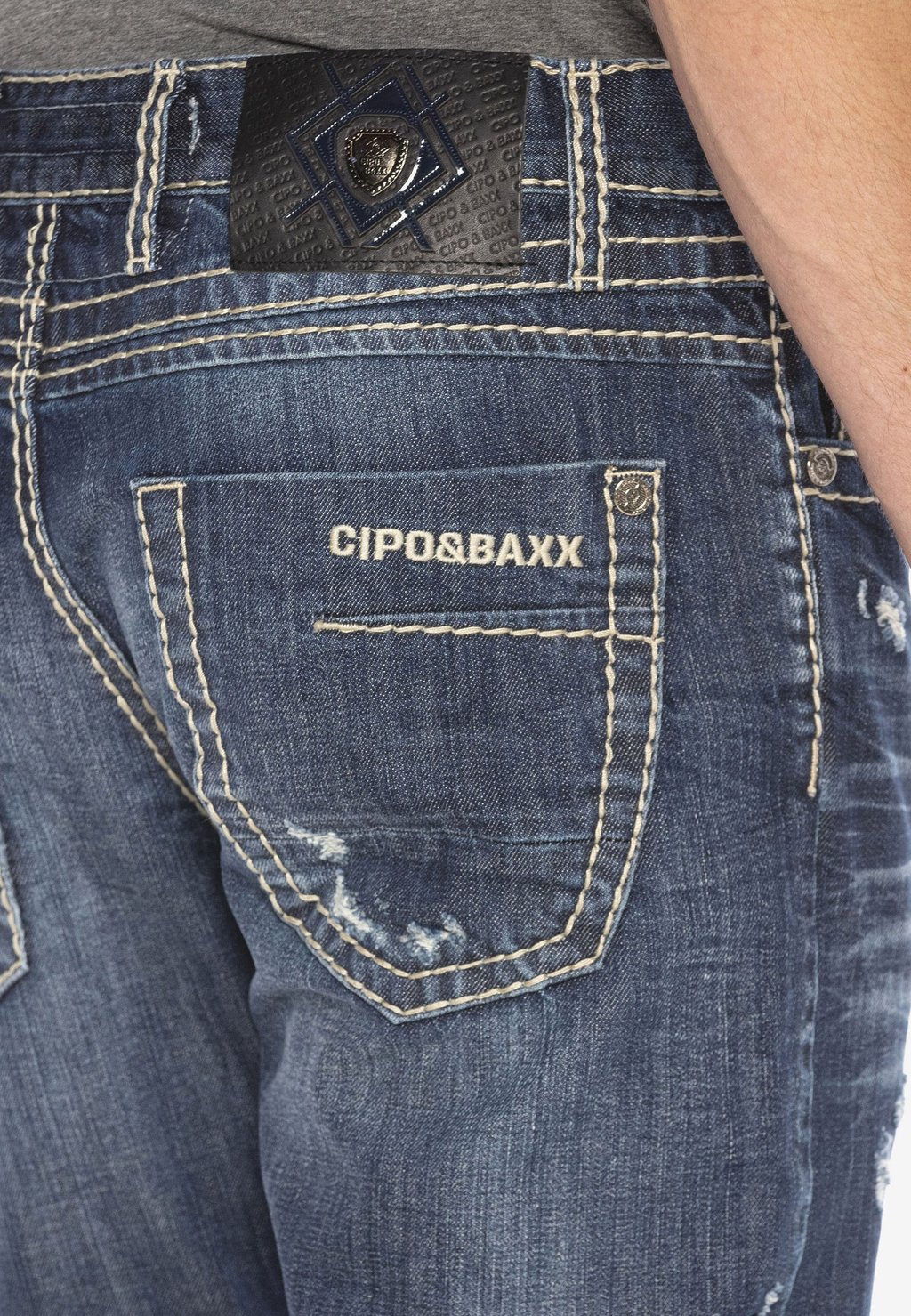 

Джинсы свободного кроя Cipo & Baxx, синий