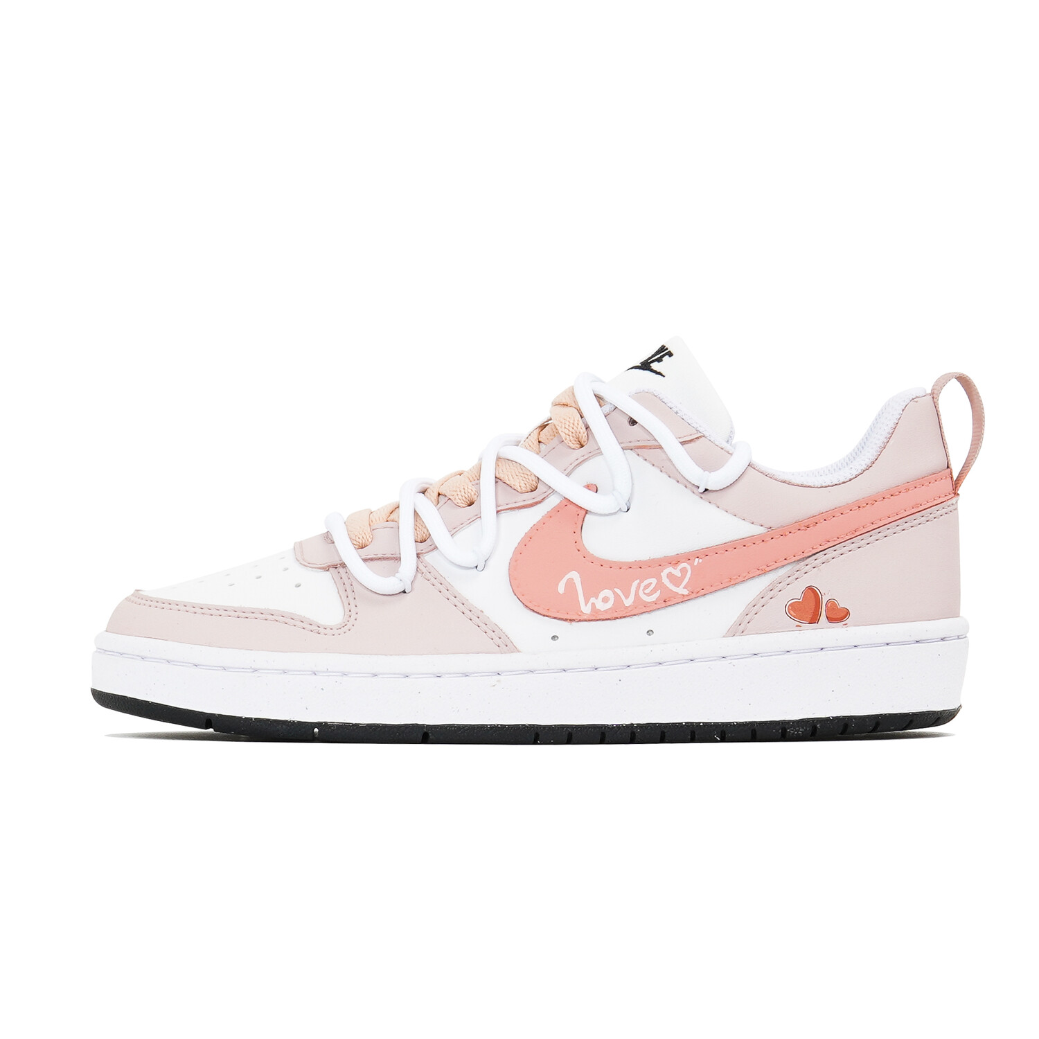 

Кроссовки Nike Court Borough Skateboard Shoes Women's Low-Top Pink White, Розовый, Кроссовки Nike Court Borough Skateboard Shoes Women's Low-Top Pink White