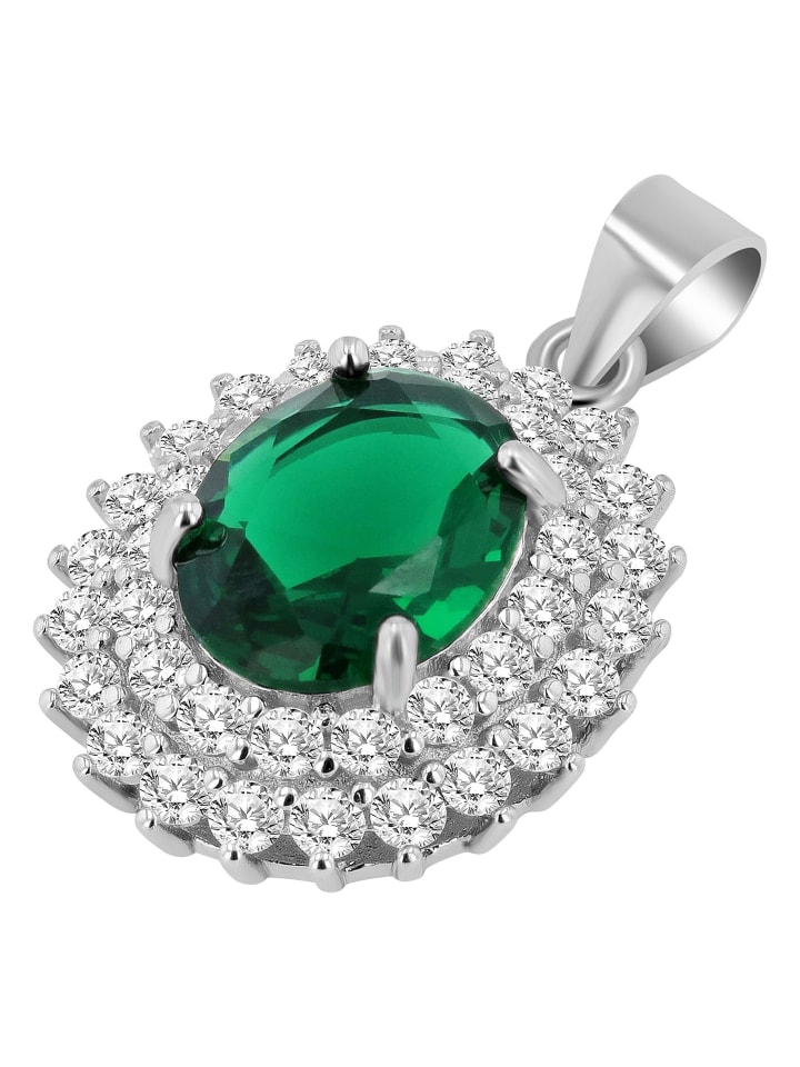 

Adeliás Женский кулон из серебра 925 пробы с кубическим цирконием в серебряной оправе