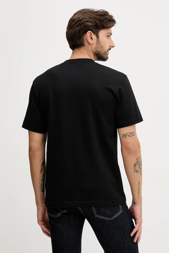 

Хлопковая футболка Lacoste, черный