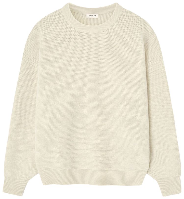 

Свитер с круглым вырезом «Страх Божий» цвета «кость» Fear of God, коричневый
