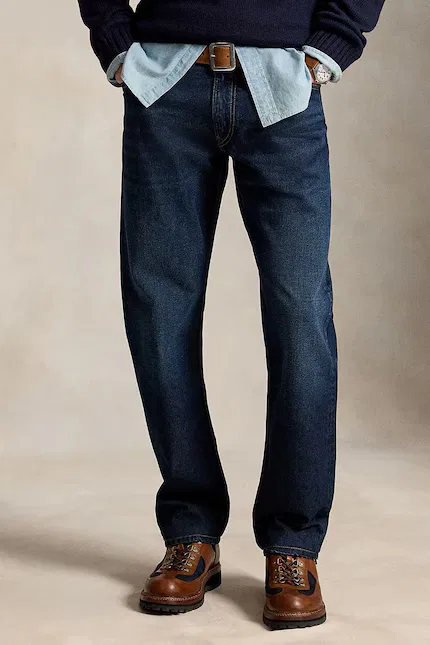 Джинсы прямого кроя Polo Ralph Lauren, синий