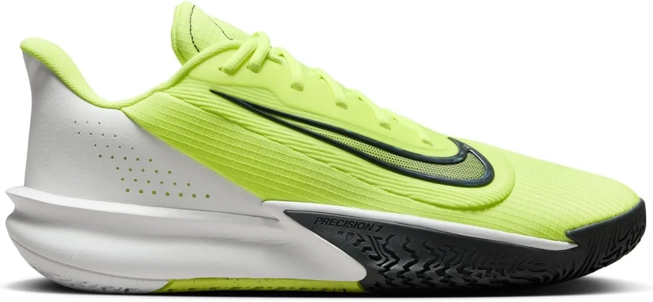 Баскетбольные кроссовки Nike Precision 7 HJ9153, Volt Dk Smoke Grey Summit White
