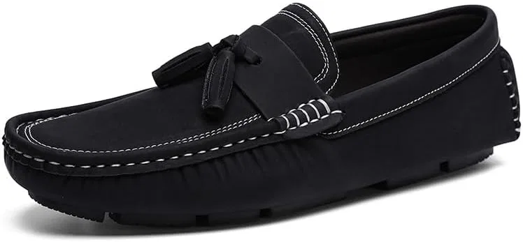 Мокасины кожаные с кисточкой, Loafers, Black PUGHGAETZF