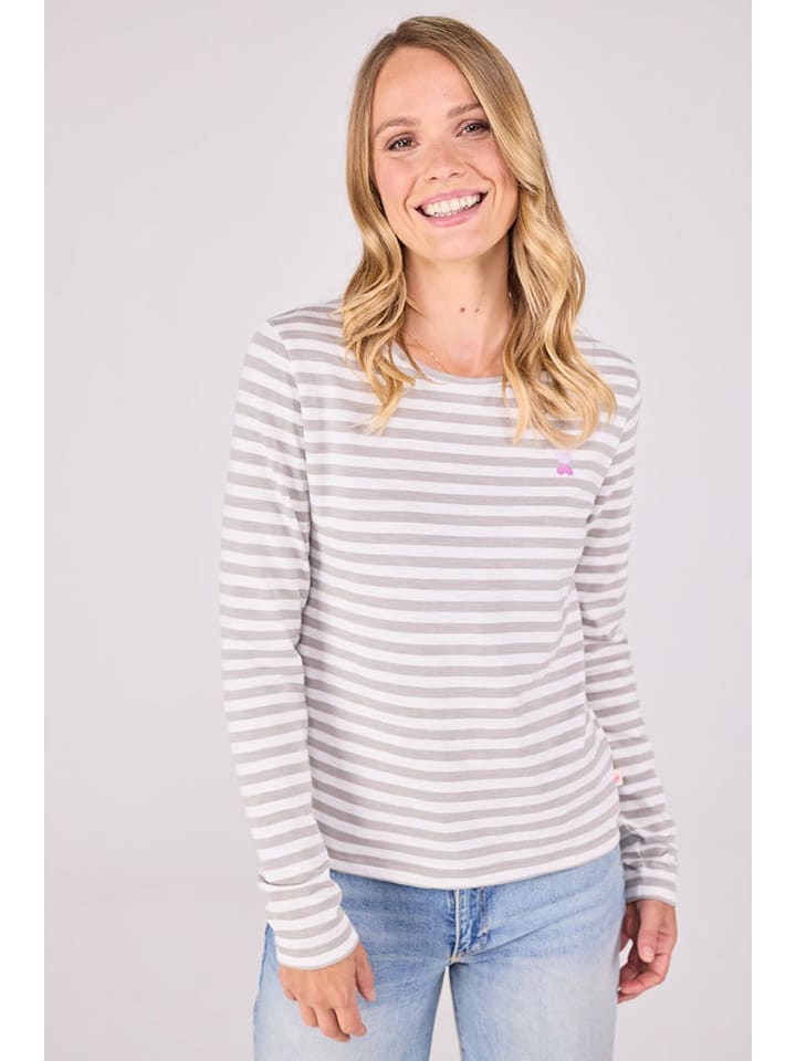 

LIEBLINGSSTÜCK Футболка с длинными рукавами "Calista" серо-белого цвета