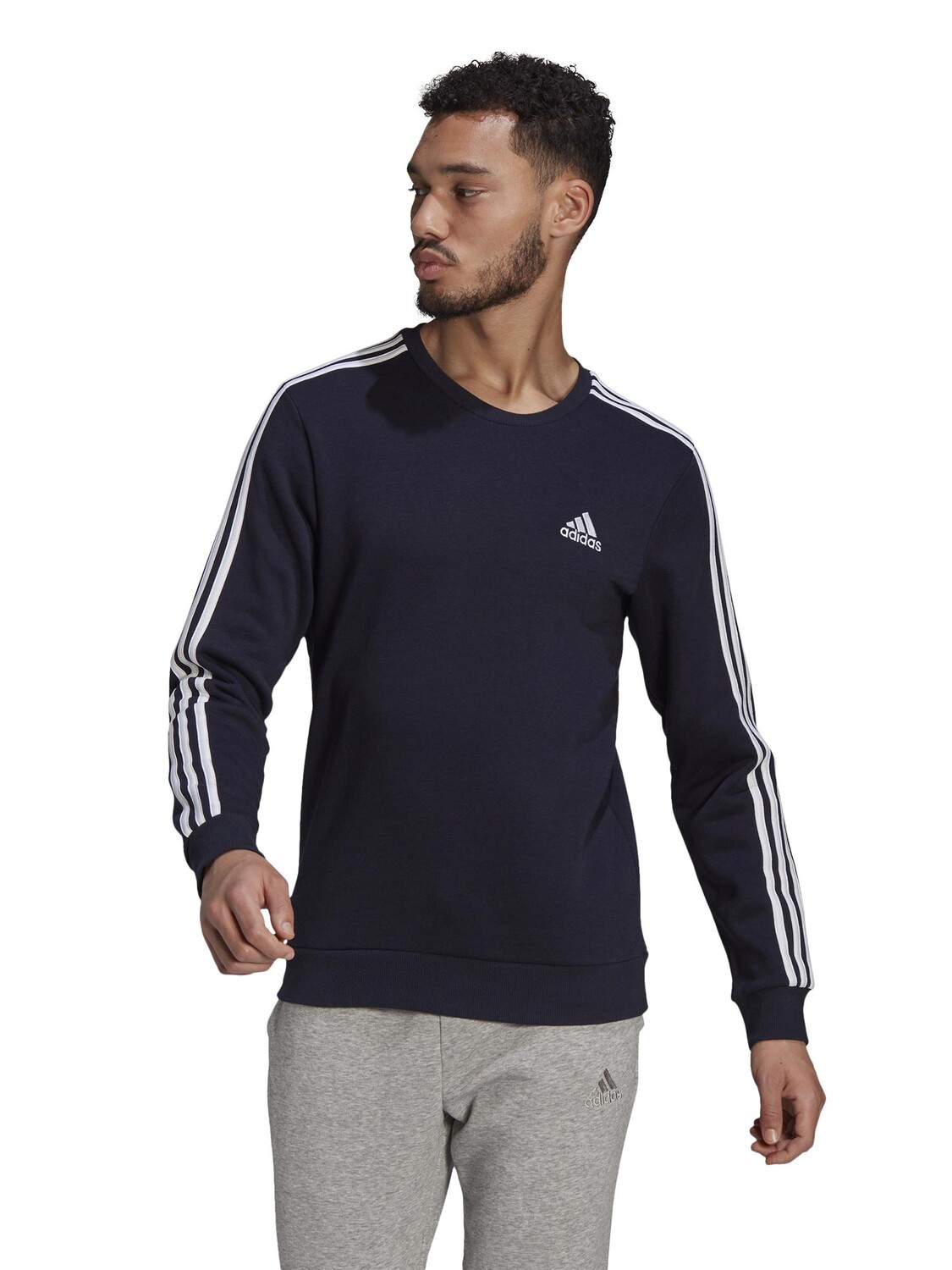 

Блуза Adidas Sportswear Essentials Fleece 3-Stripes, синий