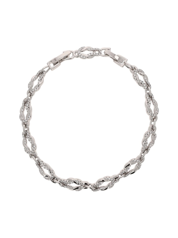 

Faina Женский браслет со стразами, серебро