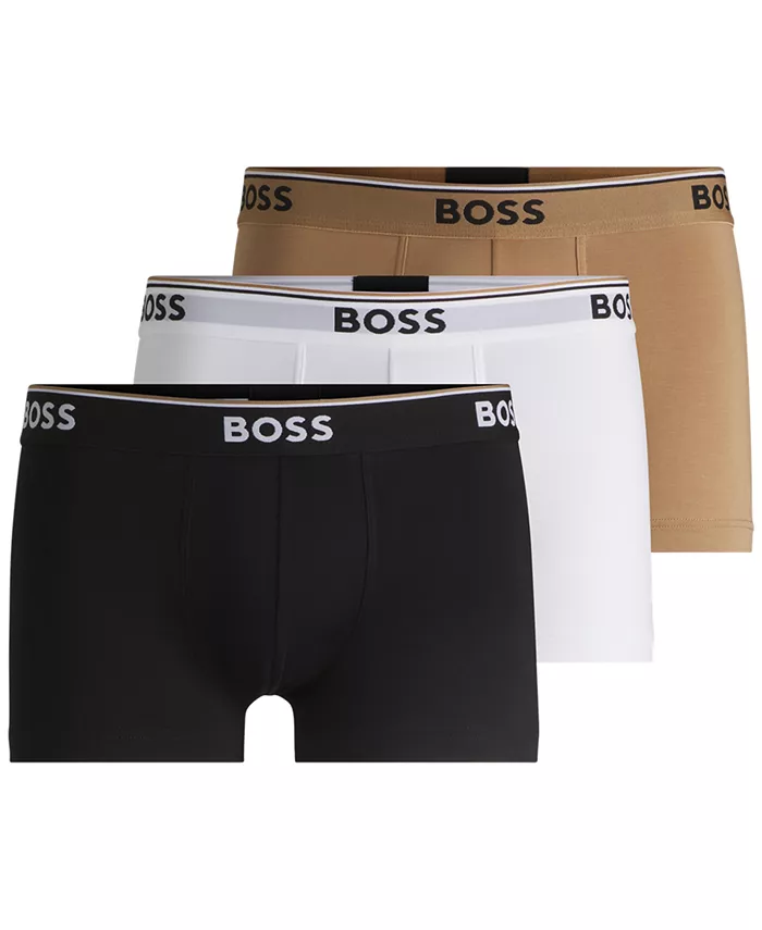 

Мужские трусы с логотипом Power, 3 шт Hugo Boss, мультиколор