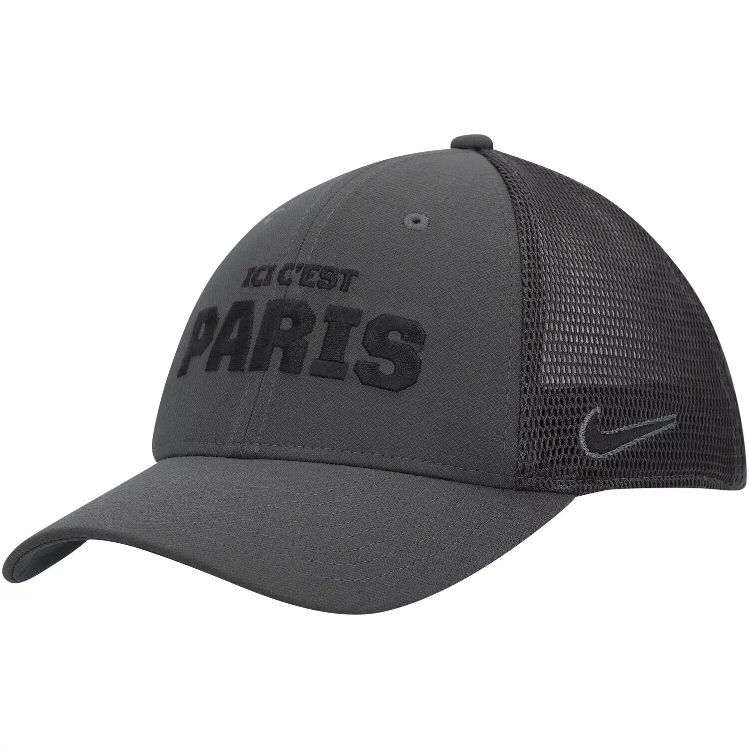 

Мужская кепка Nike Anthracite Paris Saint-Germain Legacy91 Aerobill Performance Flex