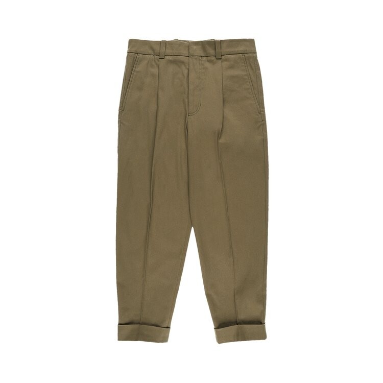 

Брюки Acne Studios Cropped Trousers, зеленый