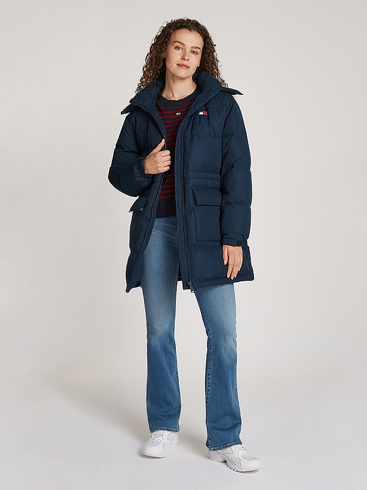 

Пуховик TOMMY JEANS, темно-синий