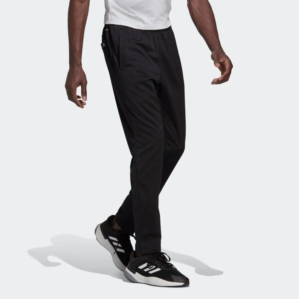 Мужские брюки Adidas Aeroready Game and Go с маленьким логотипом, зауженные книзу, черный — фото 4