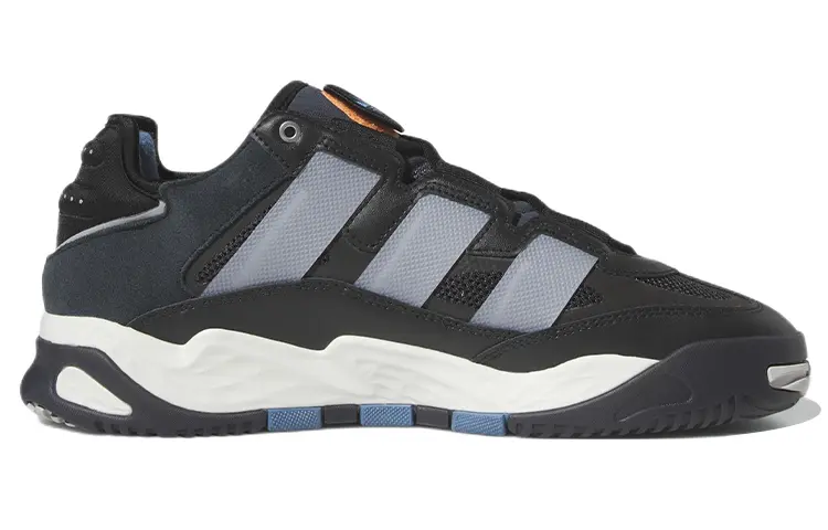 Кроссовки Niteball Adidas Originals 'Black Carbon Blue' — фото 2