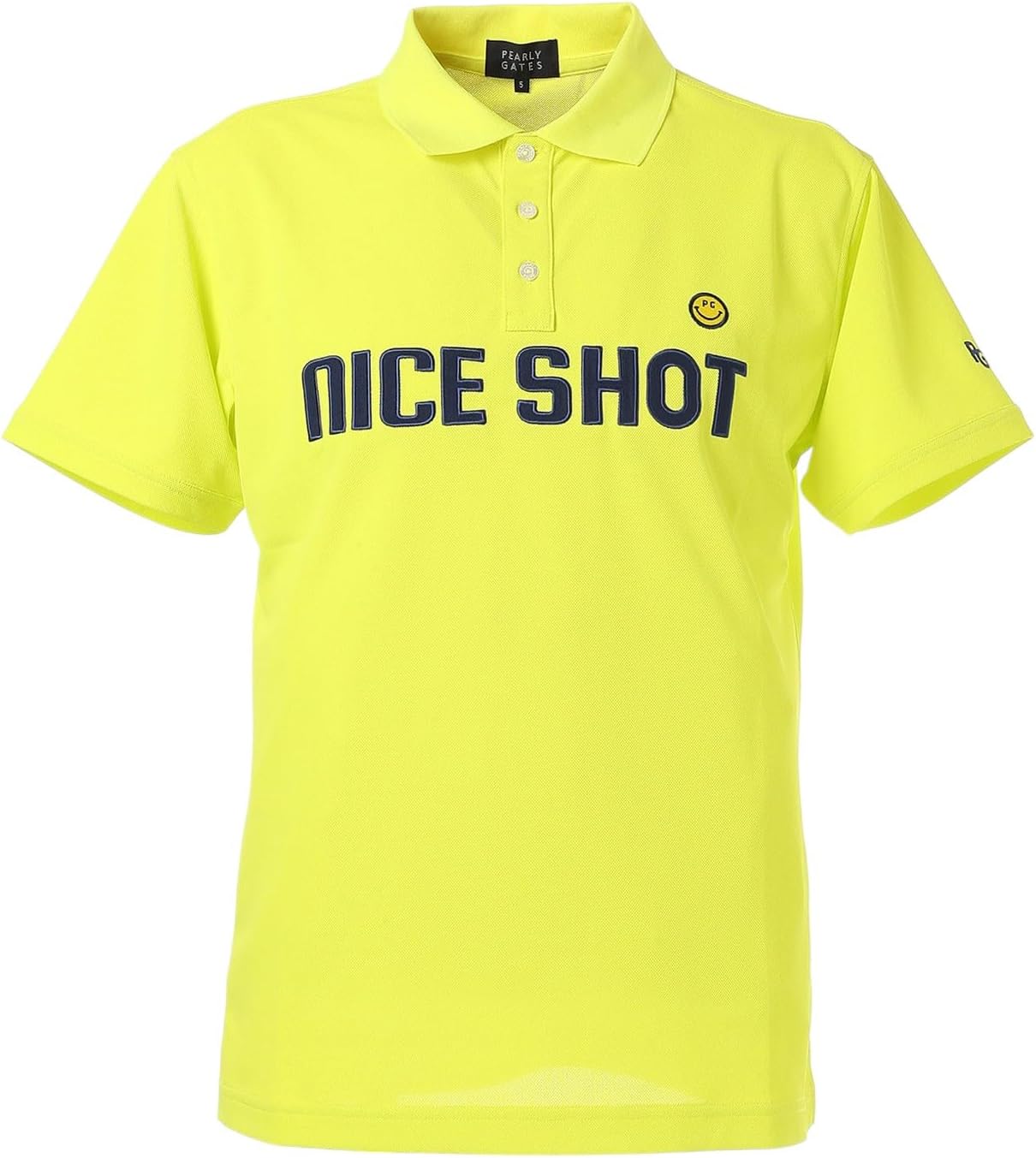 

Мужская рубашка-поло с коротким рукавом Parly Gates 053-5160311 (полиэстерная сетка) / для гольфа Pearly Gates, желтый