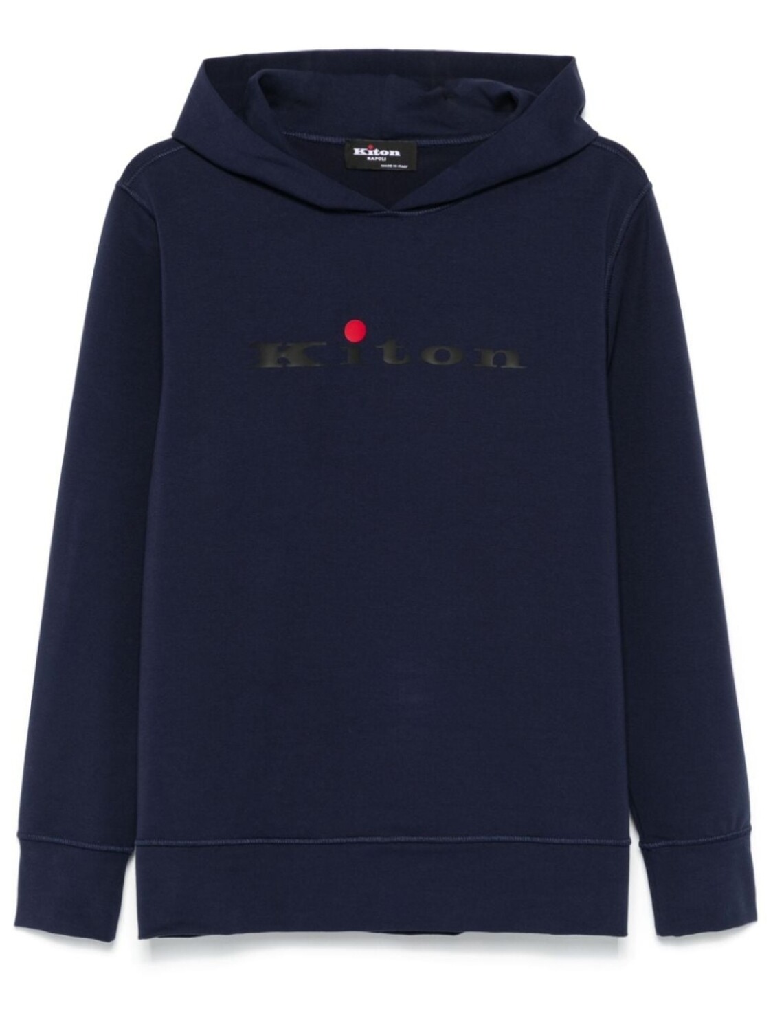 

Kiton худи с логотипом, синий