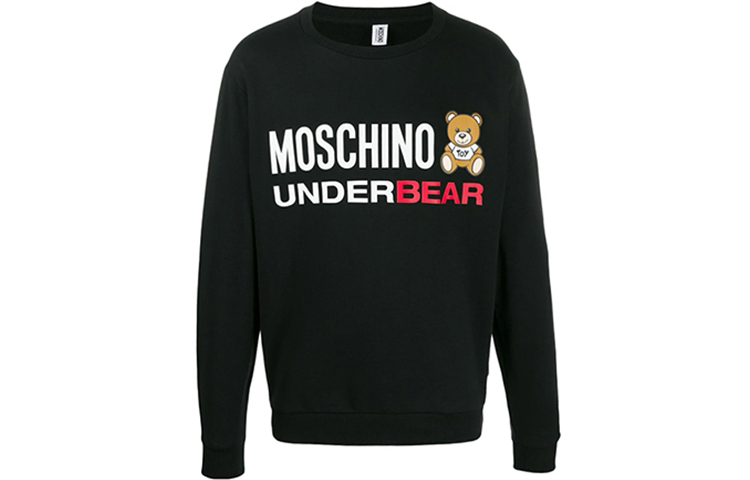 

MOSCHINO Толстовка мужская черная