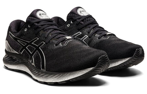 Кроссовки гель нимбус 23 платина Asics, черный — фото 3