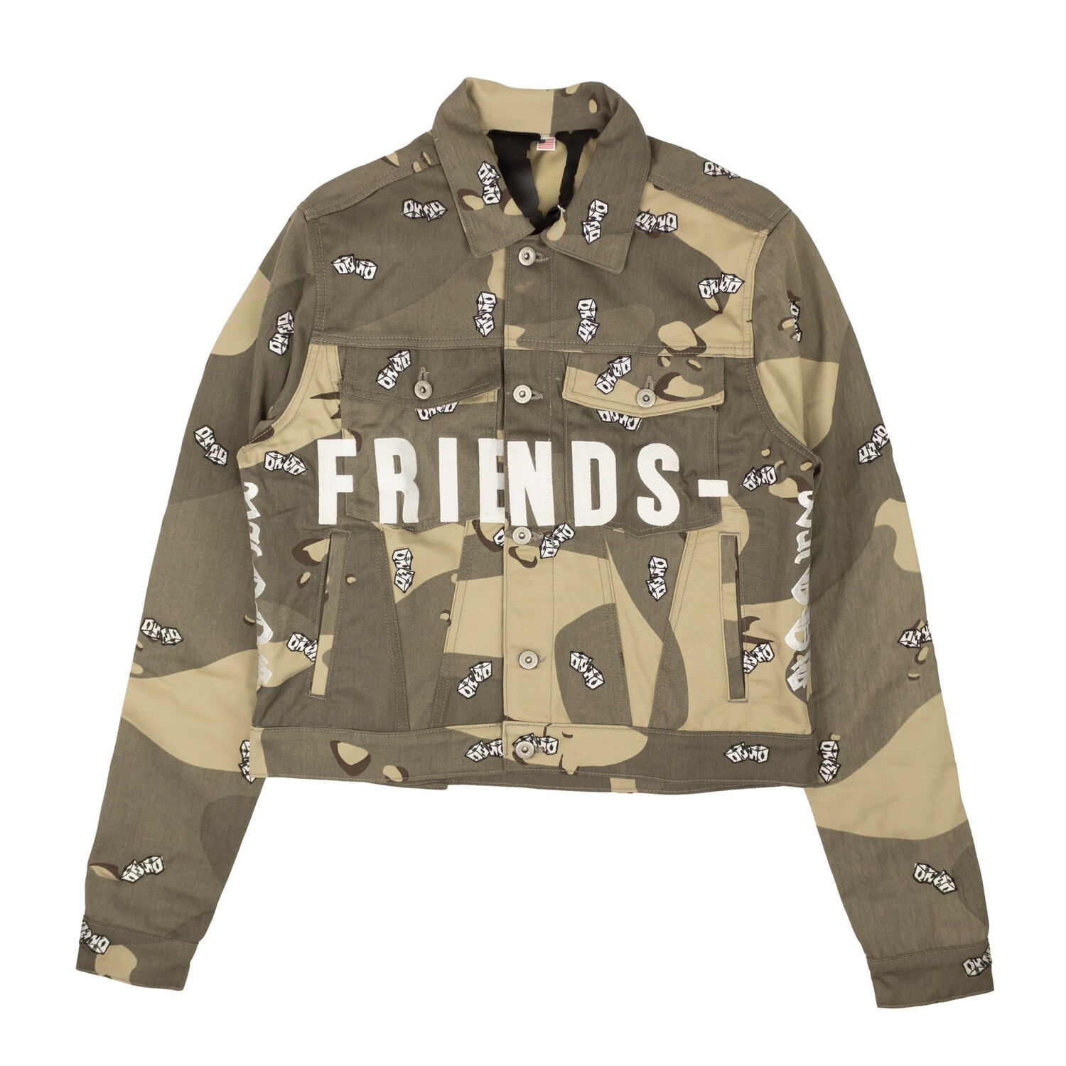 

Джинсовая куртка Vlone Friends - Desert Camo, зеленый
