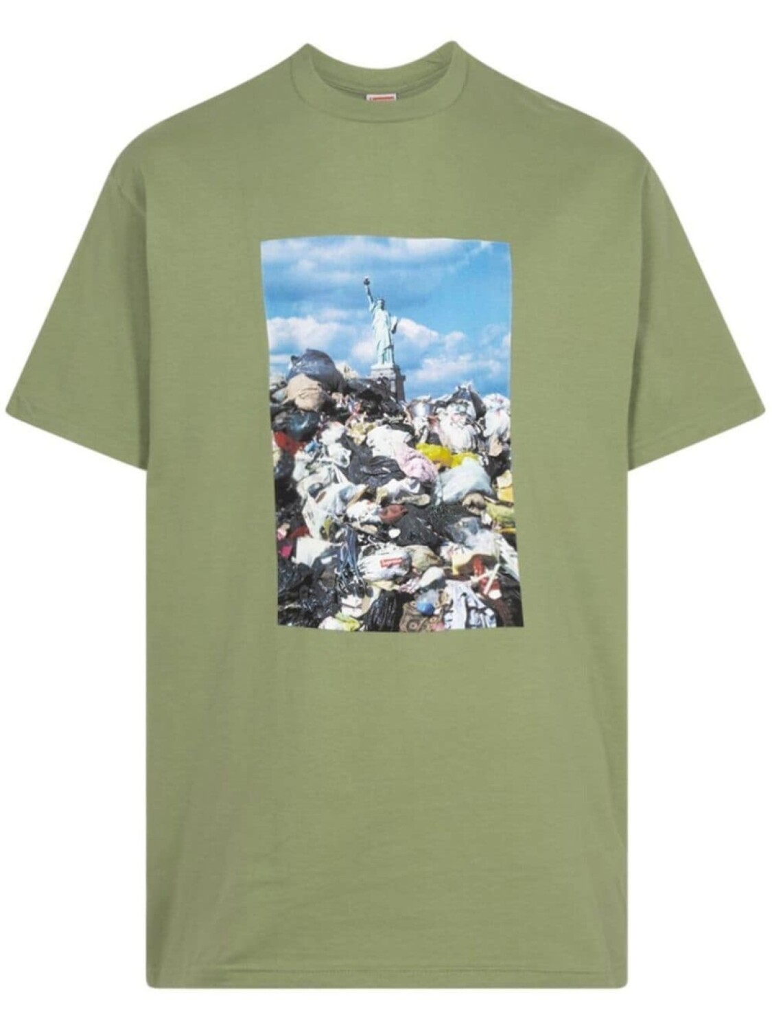 

Футболка Trash с фотопринтом Supreme, зеленый