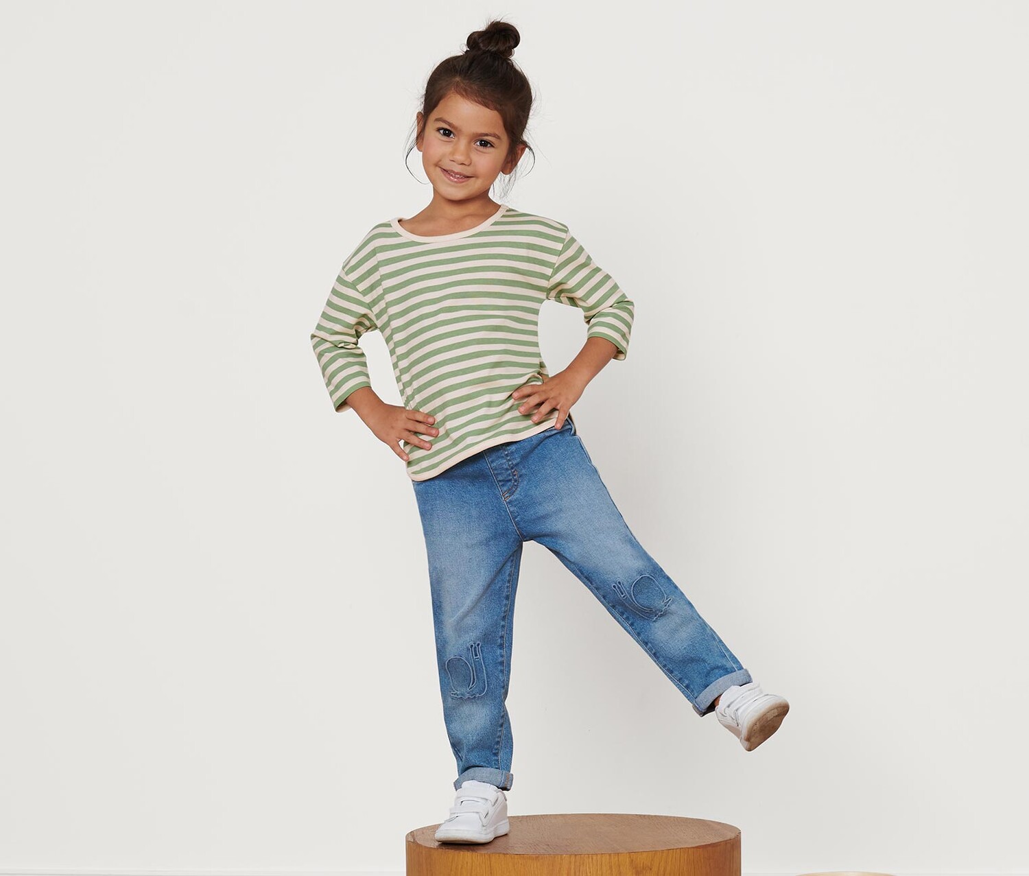 

Детская рубашка с длинным рукавом Tchibo, бежево-зеленая полоска, Зеленый, Детская рубашка с длинным рукавом Tchibo, бежево-зеленая полоска