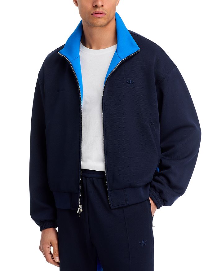 

Куртка с воротником-стойкой на молнии, Regular Fit Adidas x Wales Bonner, синий