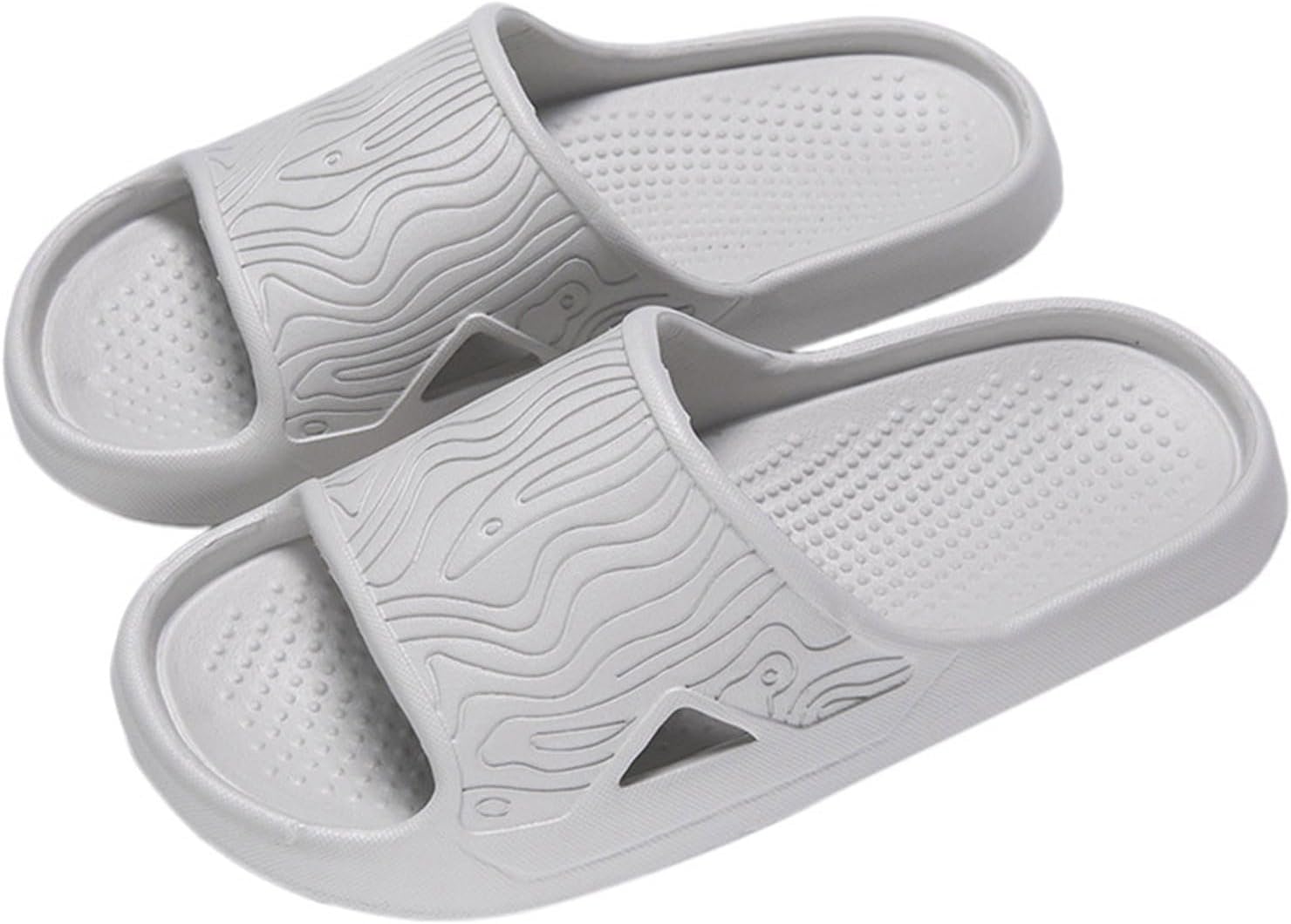 

Тапочки для душа для женщин и мужчин с быстрым высыханием, Вьетнамки для ванной с противоскользящей подошвой Generic, серый