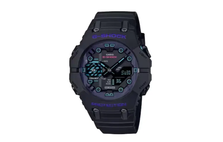 

CASIO Мужские часы с жидкокристаллическим/аналоговым двойным дисплеем серии Black