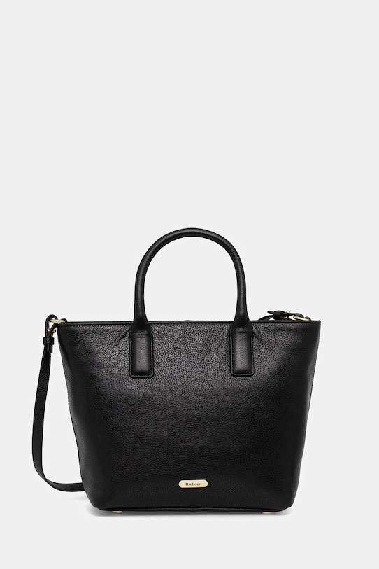 

Кожаная сумка Barbour, черный