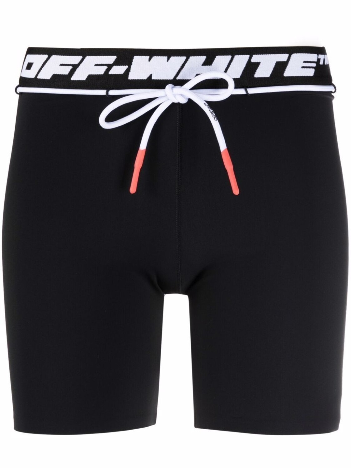 

Off-White облегающие шорты с логотипом, черный