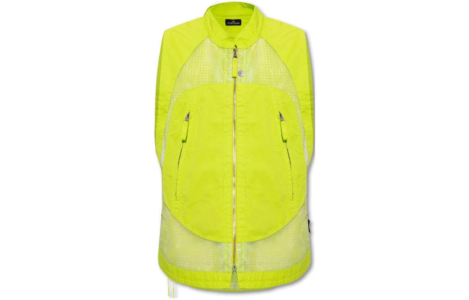 Жилет мужской неоново-зеленый Stone Island, зеленый