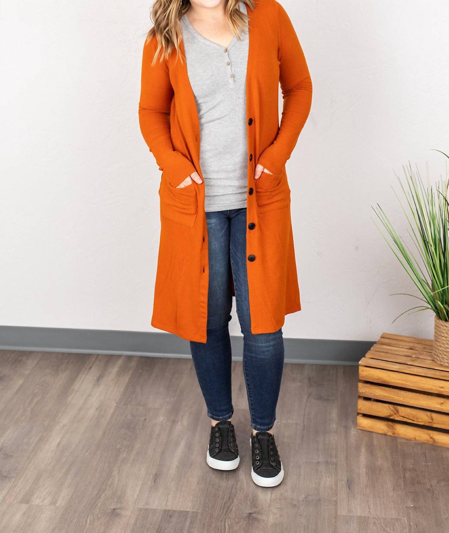 

Кардиган Colbie в тыквенном цвете Michelle Mae, цвет pumpkin