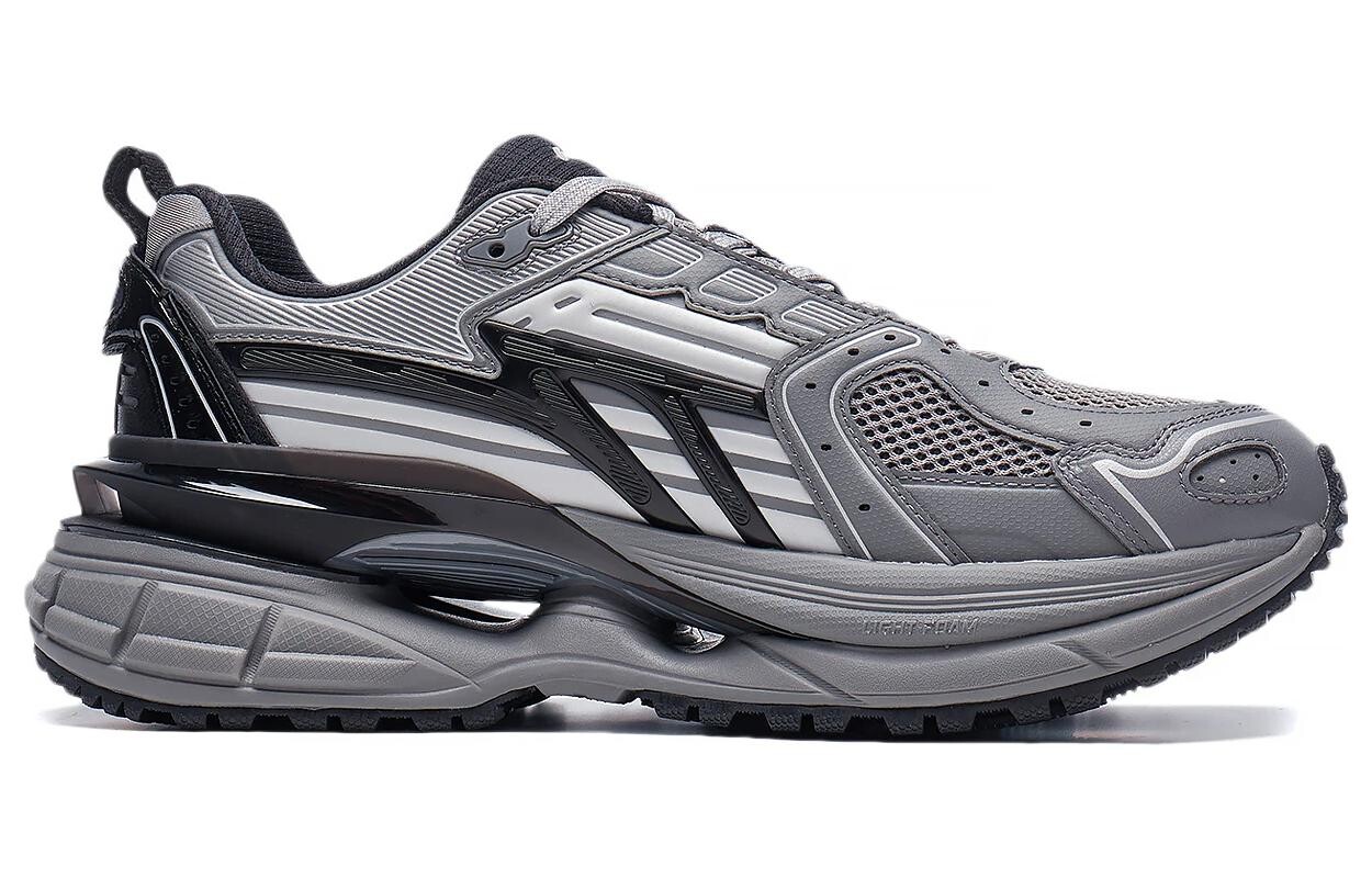 Кроссовки LINING Comet 5 Lifestyle Shoes Men Low-top Gray/Black, серый/черный — фото 2