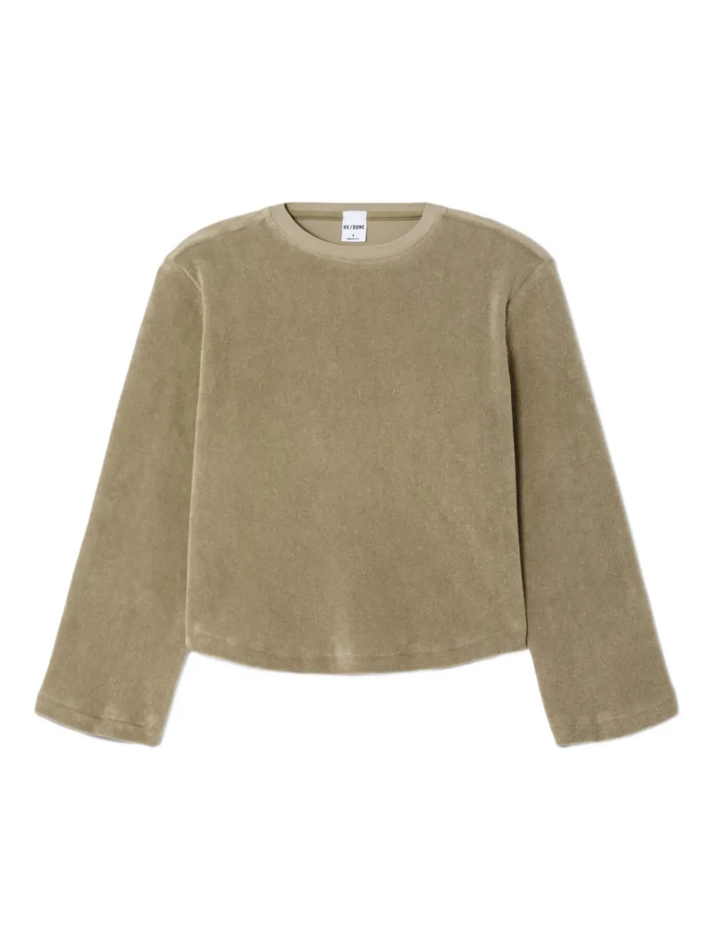 

Толстовка Long sleeve boxy tee RE/DONE, зеленый