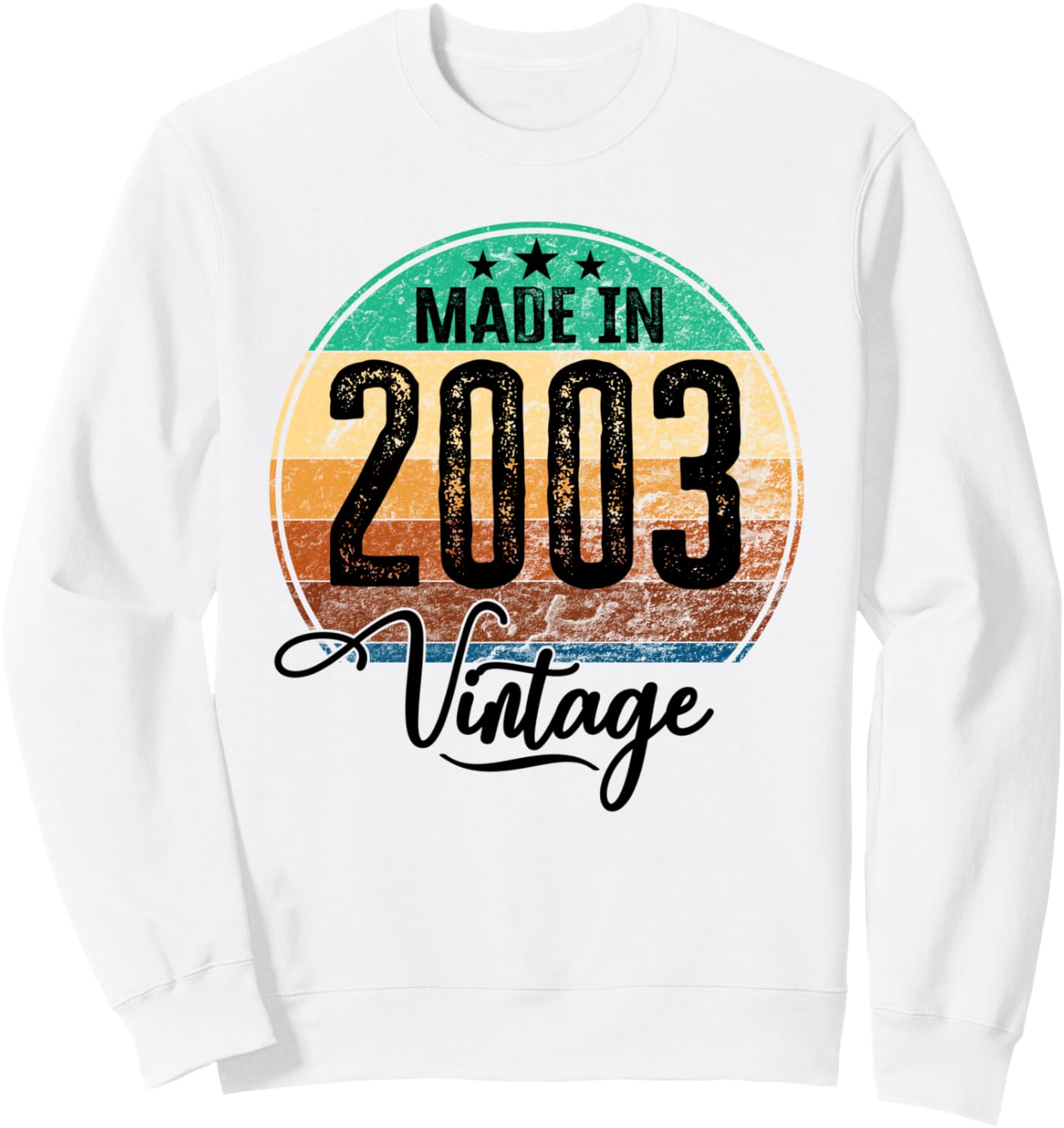 

Винтажная толстовка на день рождения 2003 года Kattos - Happy Birthday 2003, белый